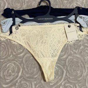 3pc Lucky brand lace thong